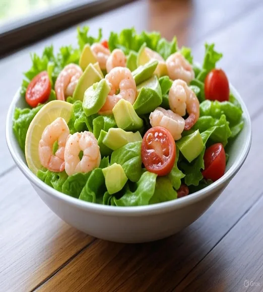 Ensalada de Aguacate y Langostinos